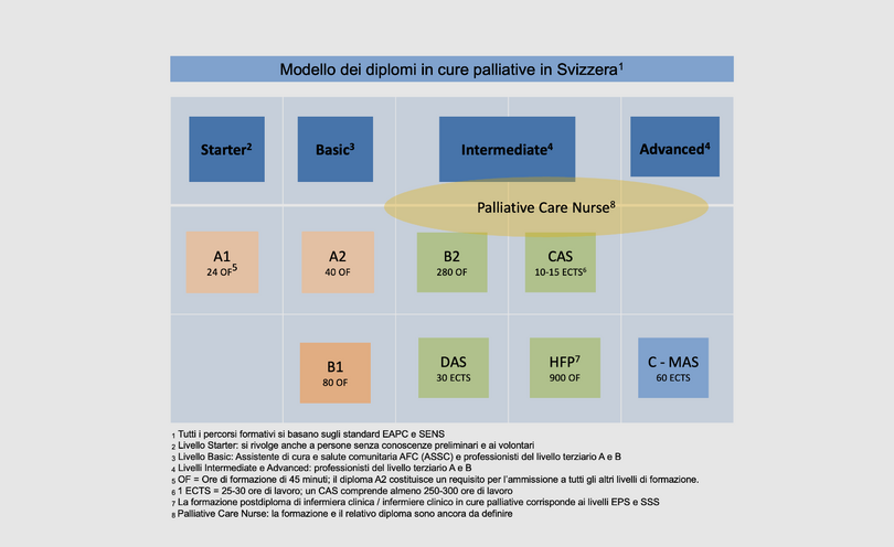 Modello dei diplomi in cure palliative in Svizzera